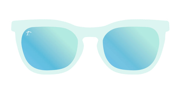Blue polarized sunglasses for runners by Tierra Sunglasses