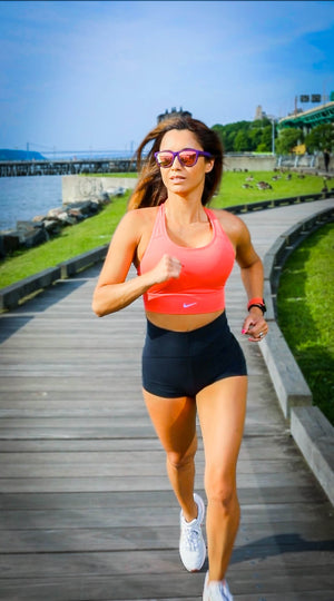 purple running sunglasses for women