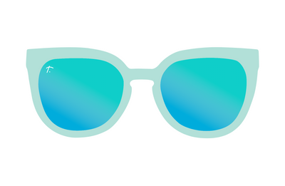 Mint Cat-Eye Polarized Sunglasses