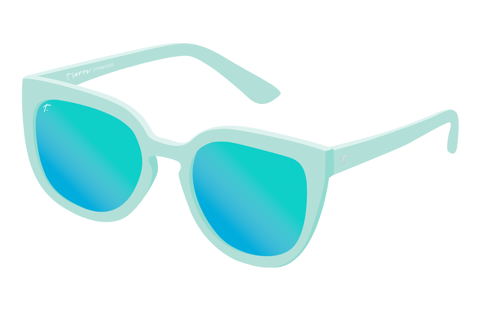 Green mint running sunglasses for runners by Tierra Sunglasses