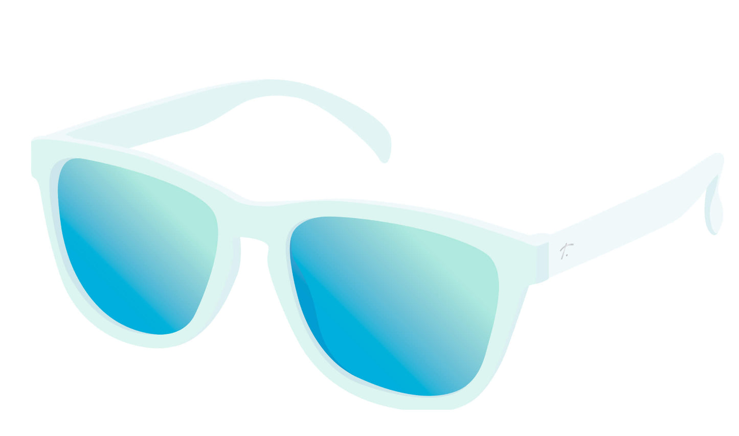 Blue polarized sunglasses for women runners