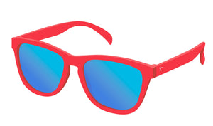 Red polarized sunglasses for runners