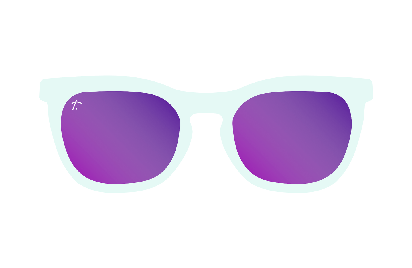 white and purple running sunglasses for runners