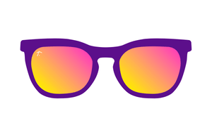 Purple running sunglasses for runners