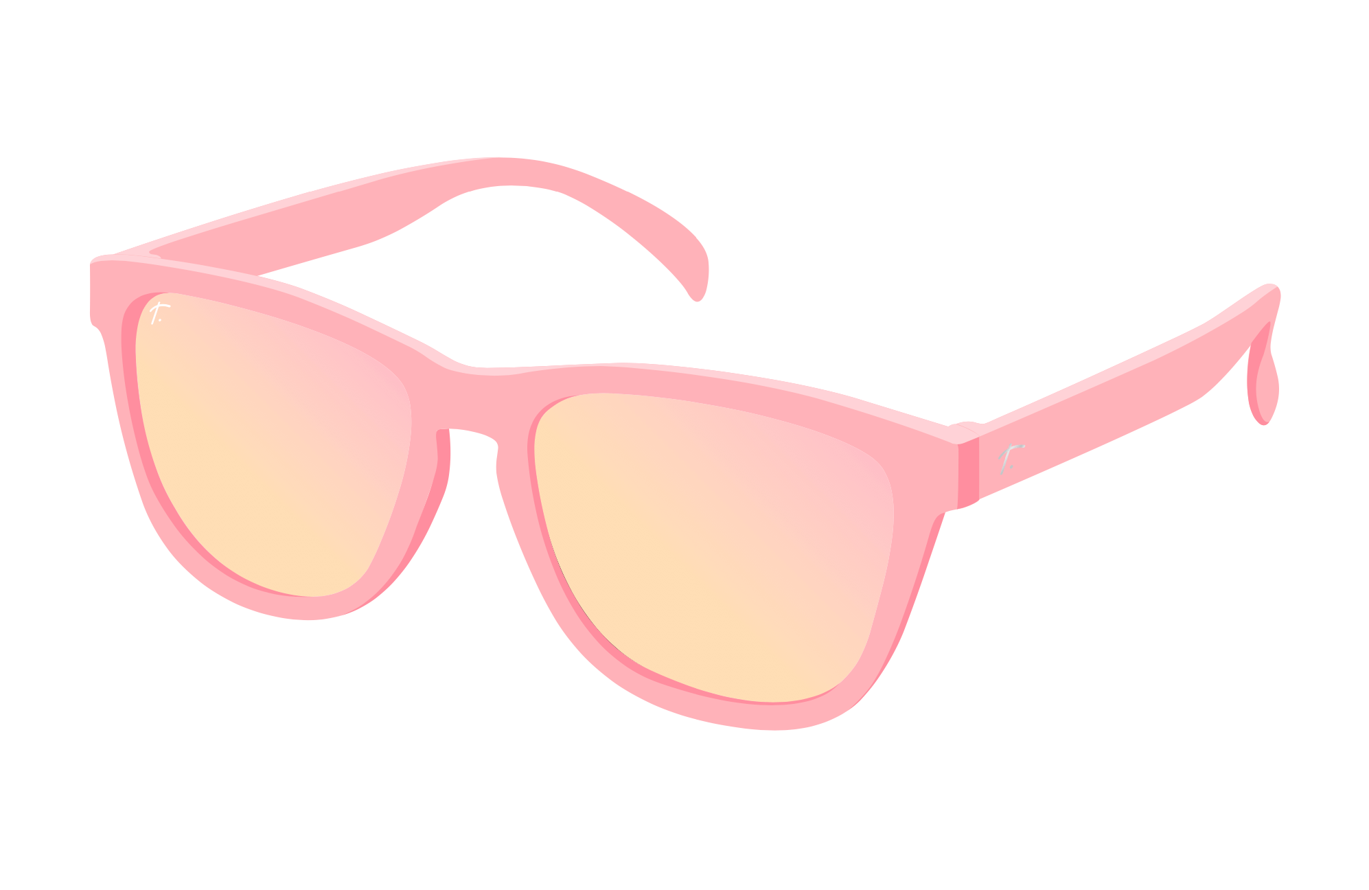 Blush Rose Running Sunglasses