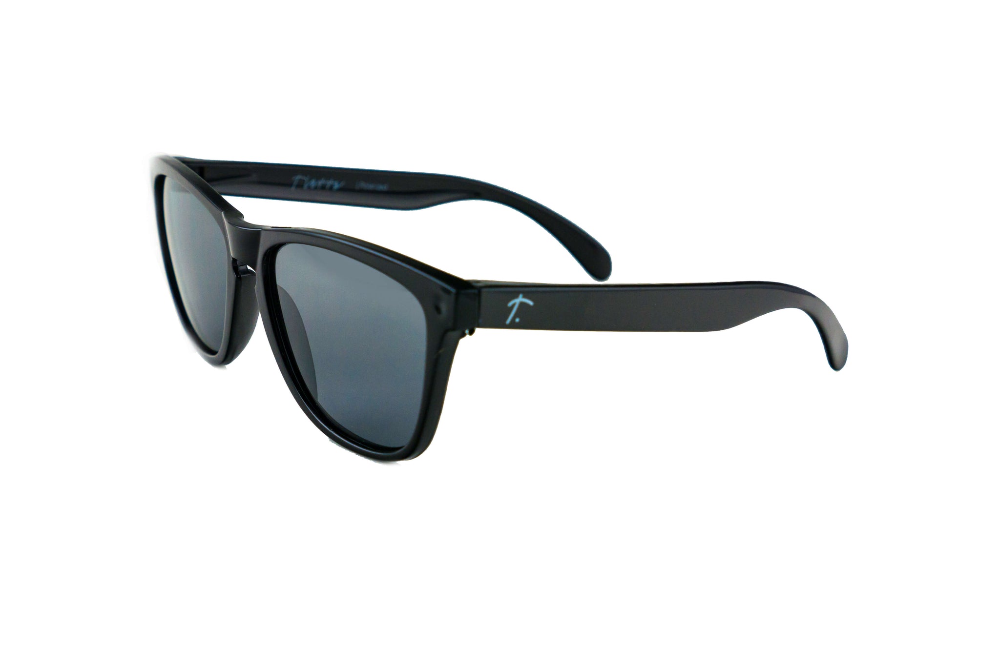 Tierra Running Sunglasses – Polarized Sunglasses. Black/Black Mirrored Lens - Black Magic