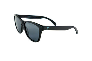 Tierra Polarized Running Sunglasses - Black polarized sunglasses for men/ women. Black frame/ Black lens. sunglasses for runners